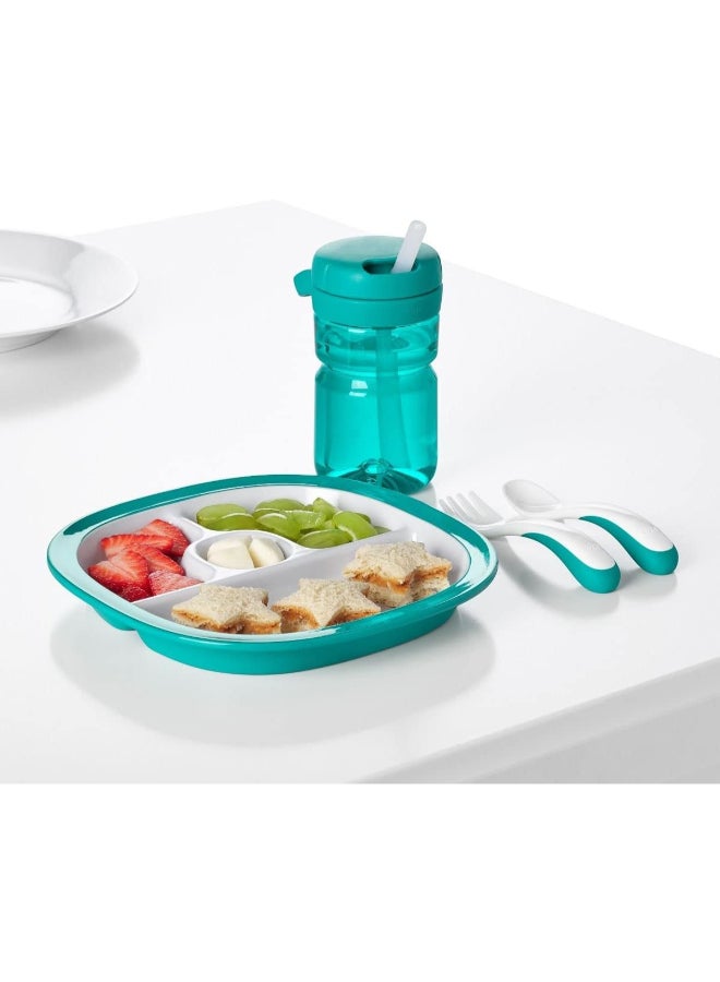 OXO Tot Twist Lid Water Bottle for Big Kids - Teal - Image 4